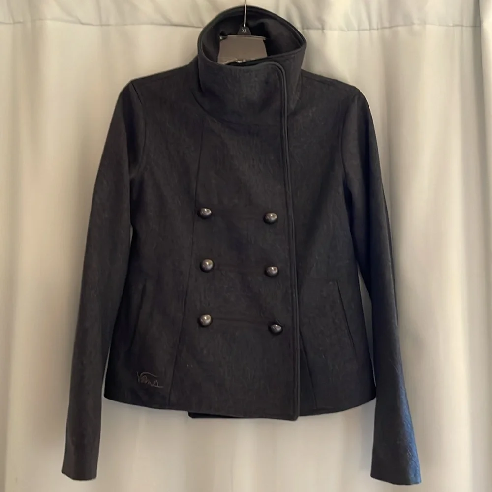 Vans Women's Grey Wool Blend Army Style Jacket, size small‎